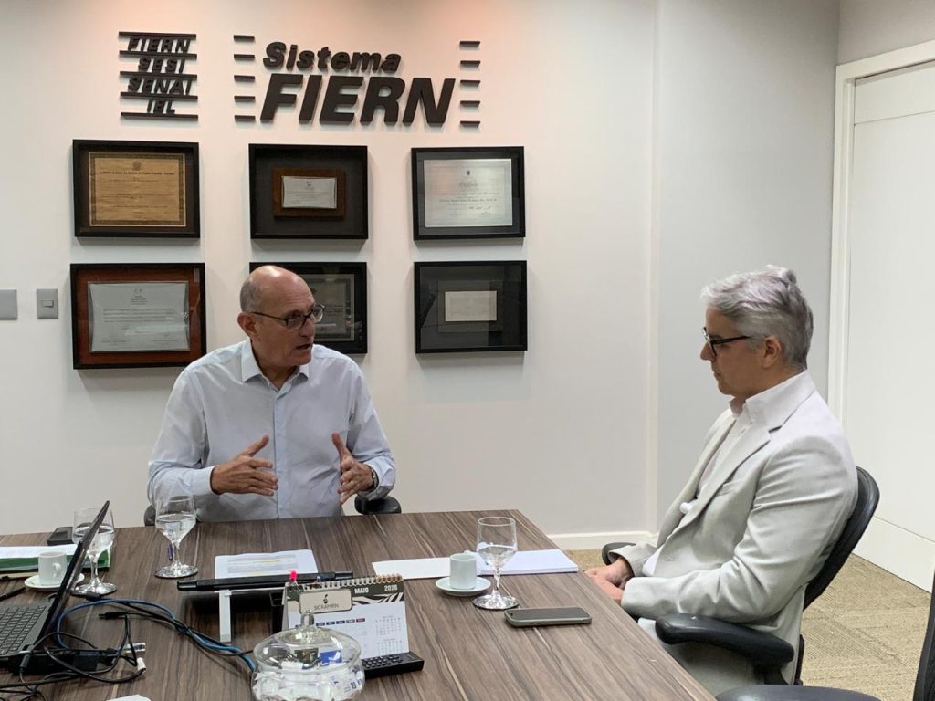 Presidente da FIERN recebe novo secretário de Desenvolvimento Econômico do RN na Casa da Indústria